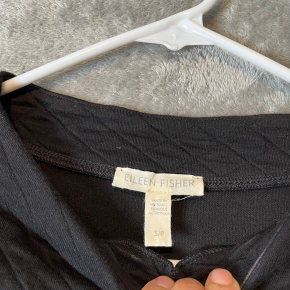 Eileen Fisher Women’s Boxy Quilted Sweater Size Small Organic Cotton Blend - Picture 5 of 6